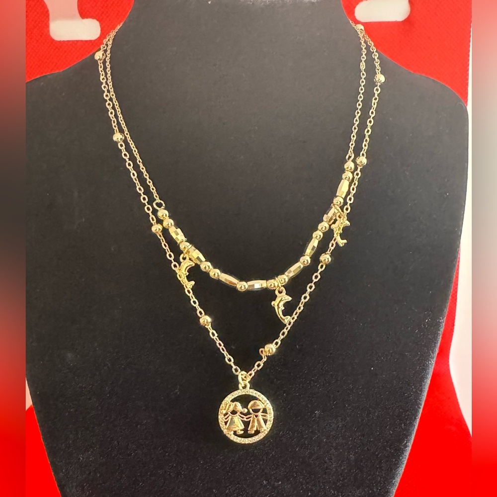 18k gold plated necklace